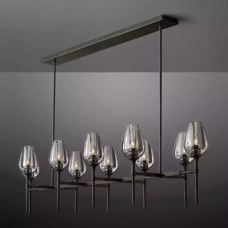 KL Tulipe Linear Chandelier 65"