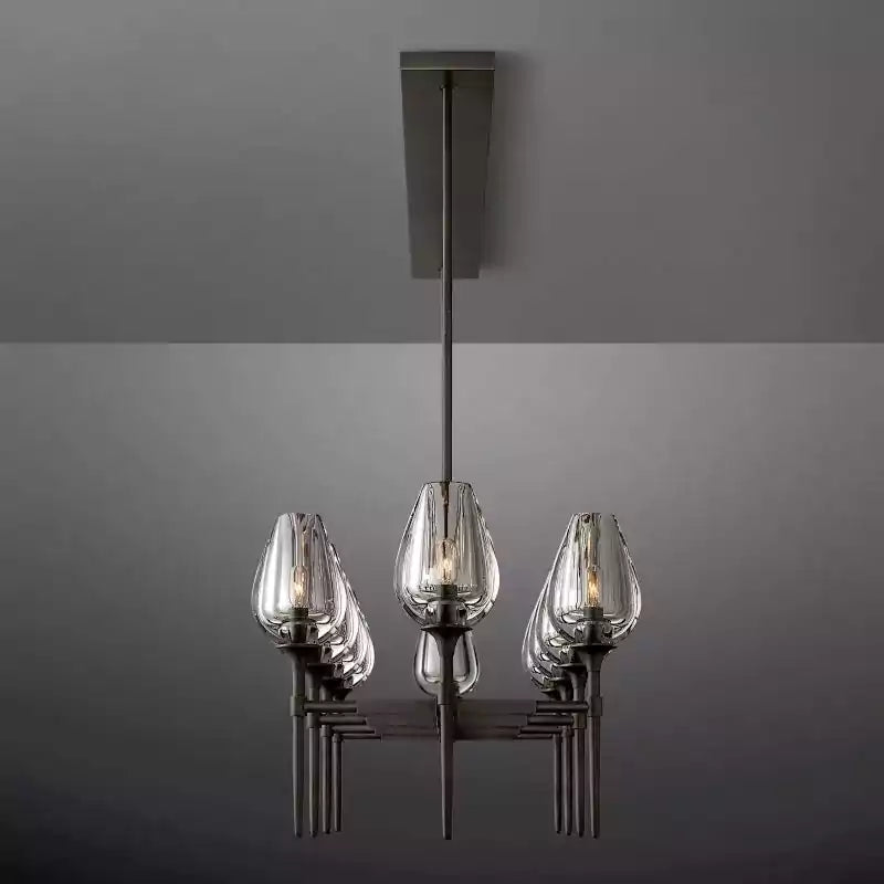 KL Tulipe Linear Chandelier 65"