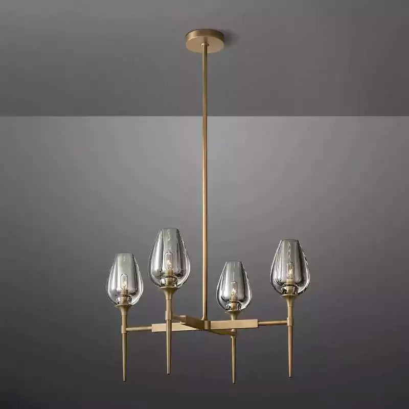 KL Tulipe Round Chandelier 27"