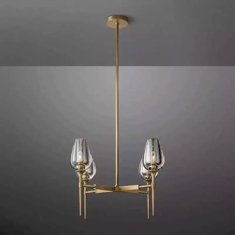 KL Tulipe Round Chandelier 27"