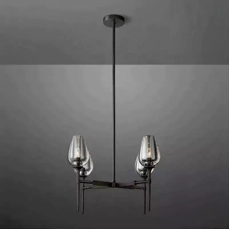 KL Tulipe Round Chandelier 27"