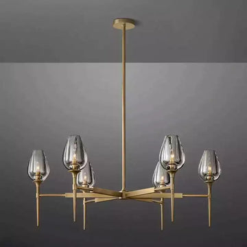 KL Tulipe Round Chandelier 42"