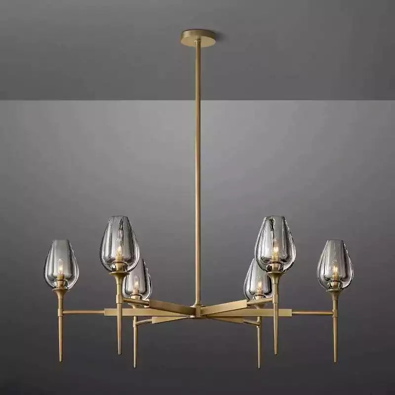 KL Tulipe Round Chandelier 42"