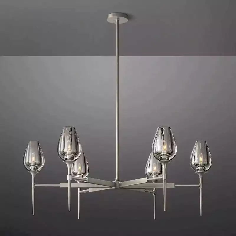 KL Tulipe Round Chandelier 42"