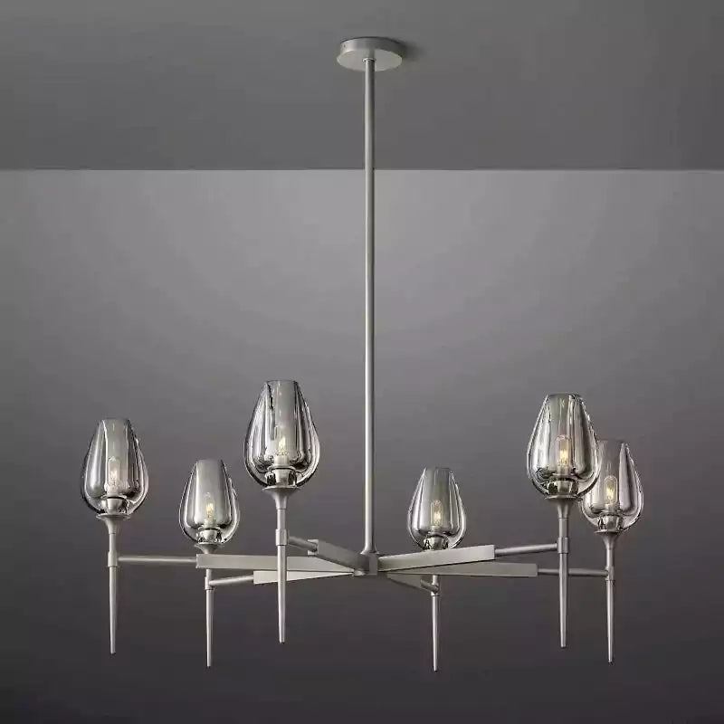 KL Tulipe Round Chandelier 42"