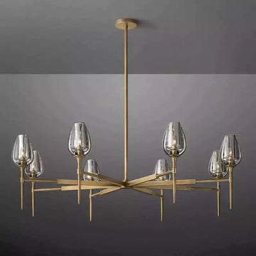 KL Tulipe Round Chandelier 54"