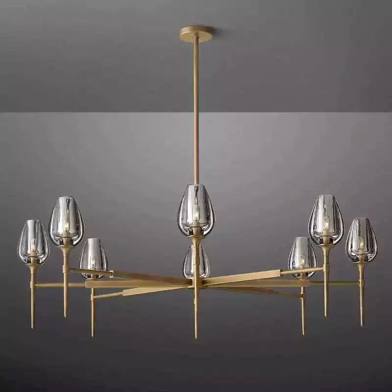 KL Tulipe Round Chandelier 54"