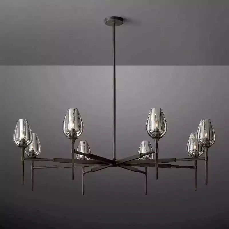 KL Tulipe Round Chandelier 54"
