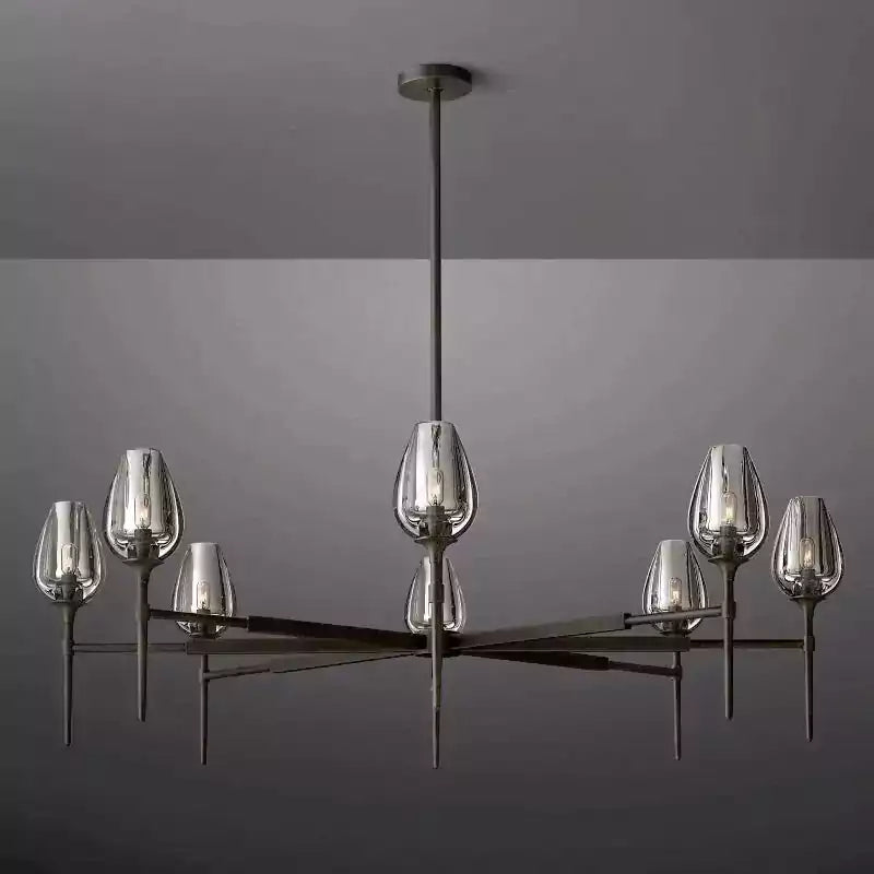 KL Tulipe Round Chandelier 54"