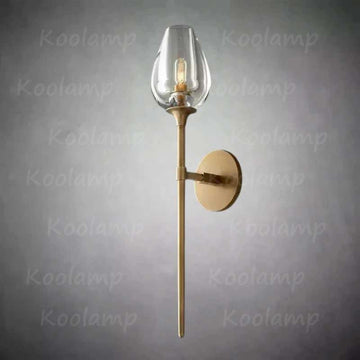 Tulip Crystal Petal Grand Wall Sconce