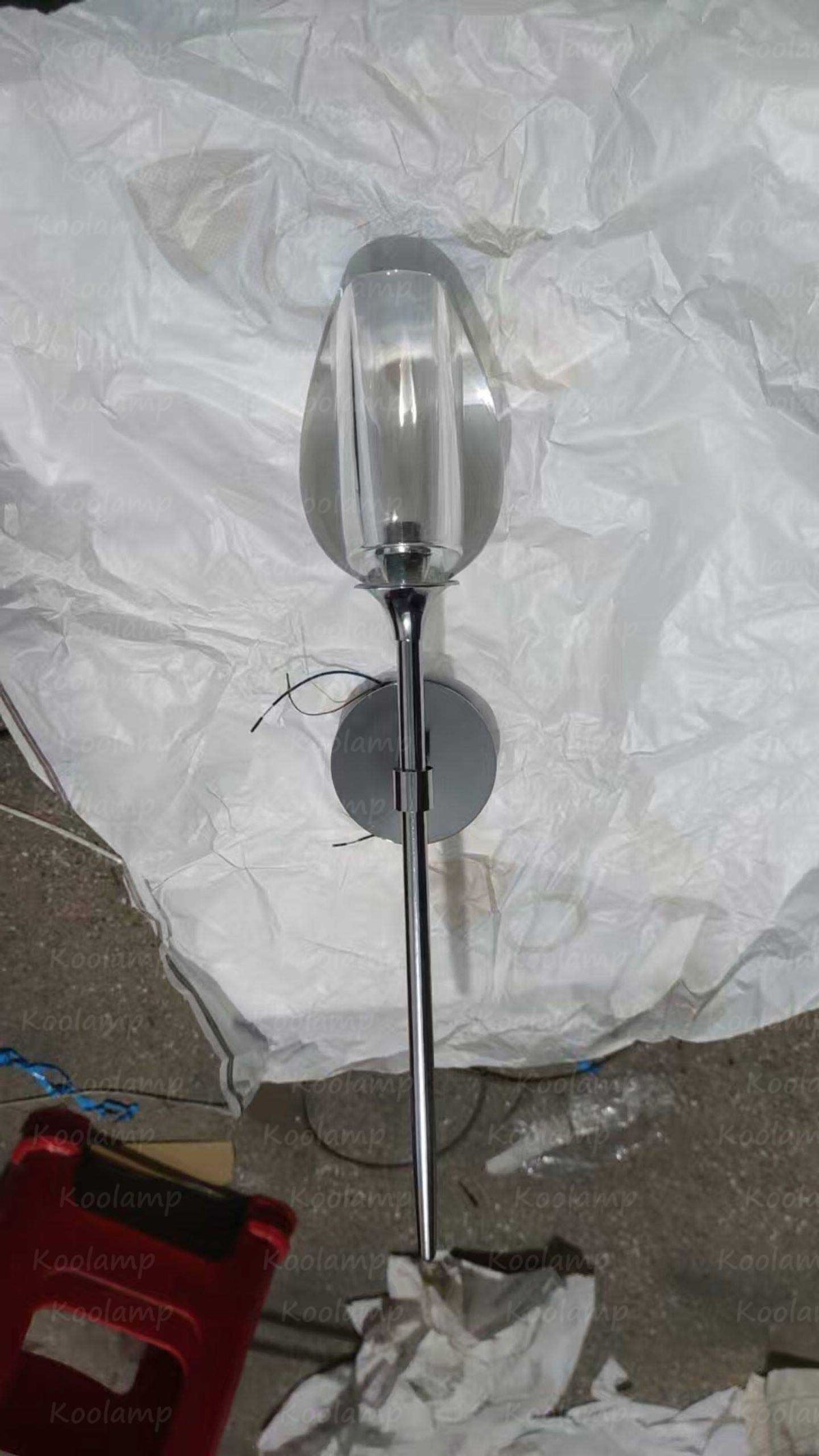 Tulip Crystal Petal Grand Wall Sconce