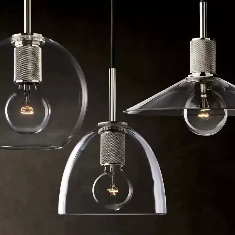 KL Utilita Glass Slope Shade Pendant