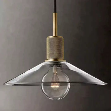 KL Utilita Glass Slope Shade Pendant