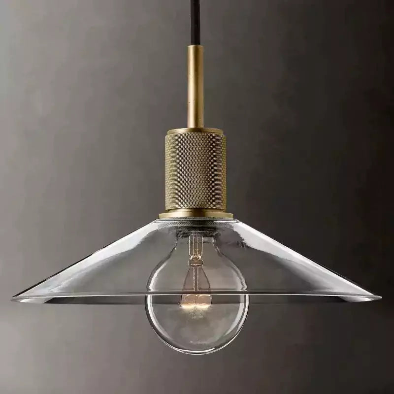 KL Utilita Glass Slope Shade Pendant