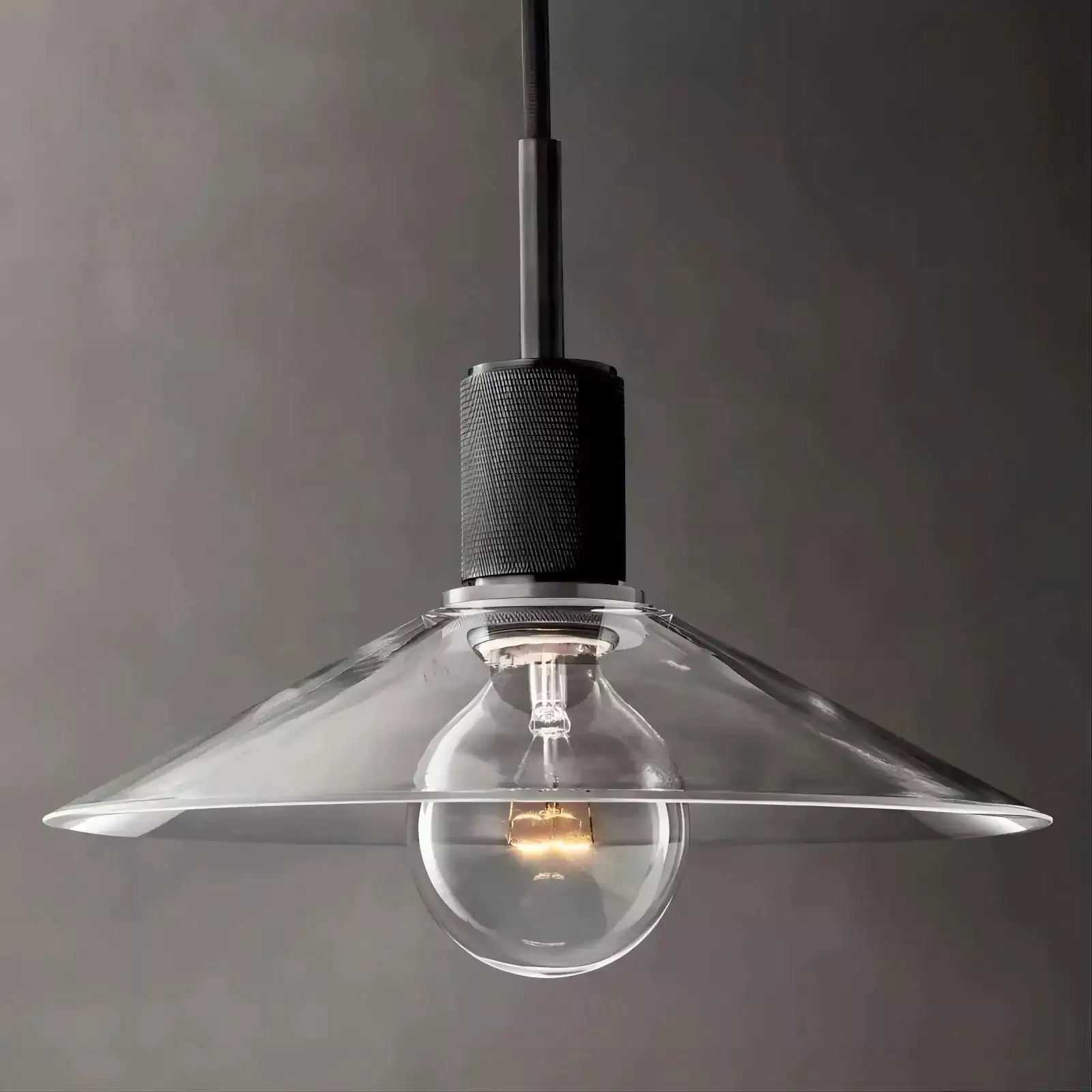 KL Utilita Glass Slope Shade Pendant
