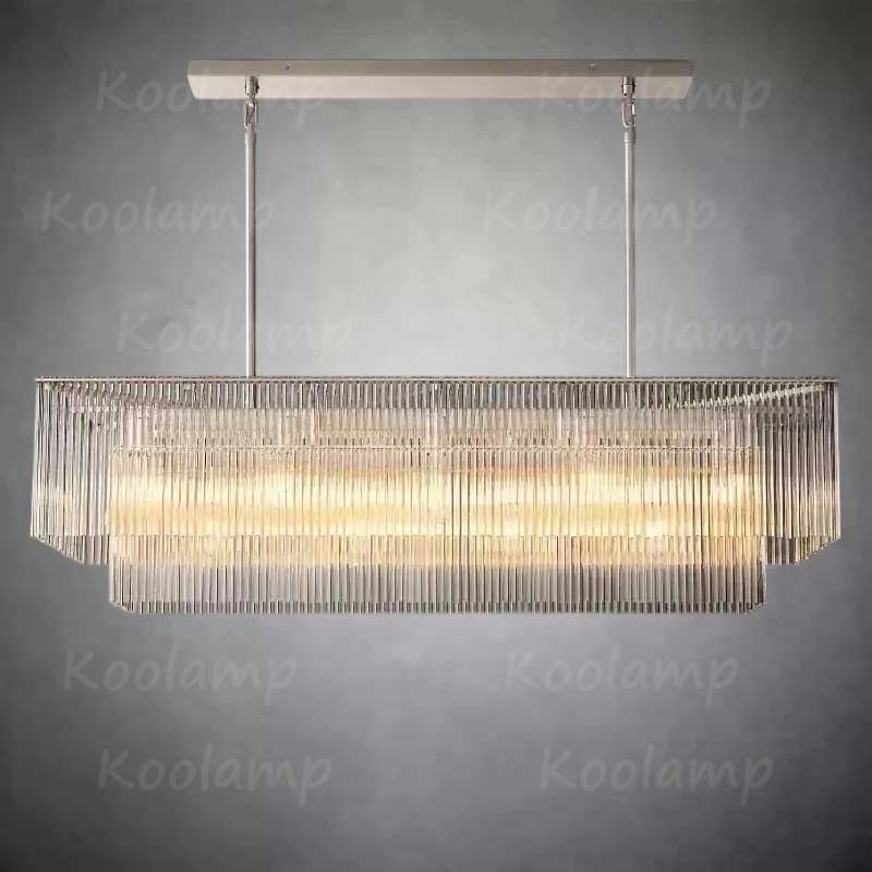 Amadon Prismatic Array Rectangular Chandelier 54"
