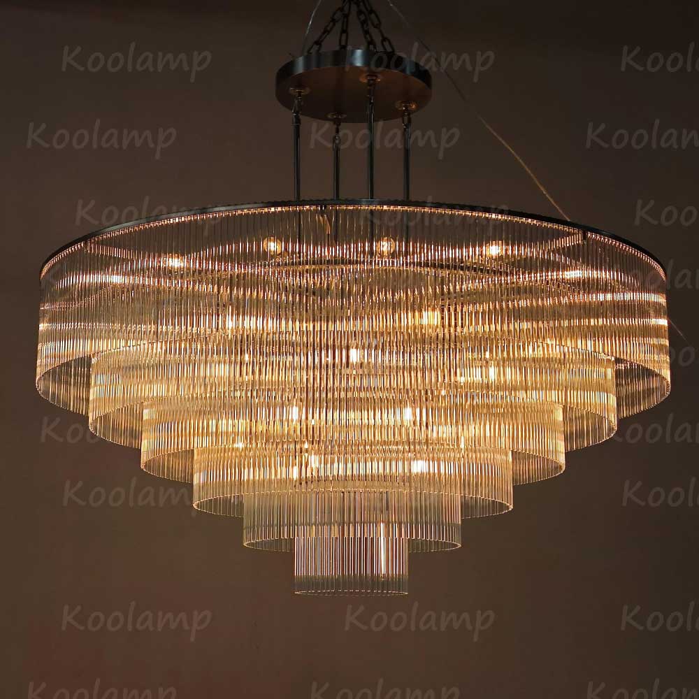 Amadon Prismatic Array Round Chandelier 60"