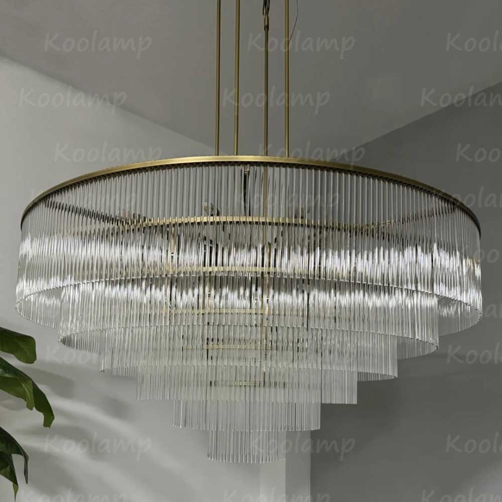 Amadon Prismatic Array Round Chandelier 60"