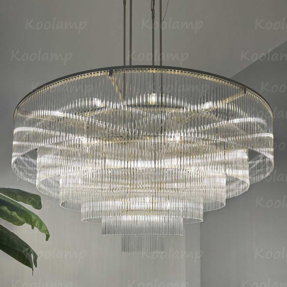 Amadon Prismatic Array Round Chandelier 60"
