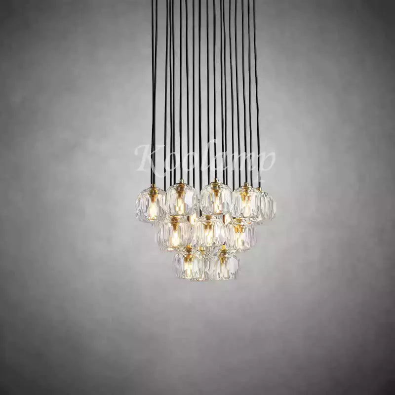 KL Bulla De Crystal Round Cluster Chandelier
