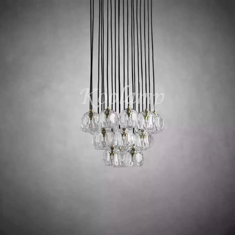 KL Bulla De Crystal Round Cluster Chandelier