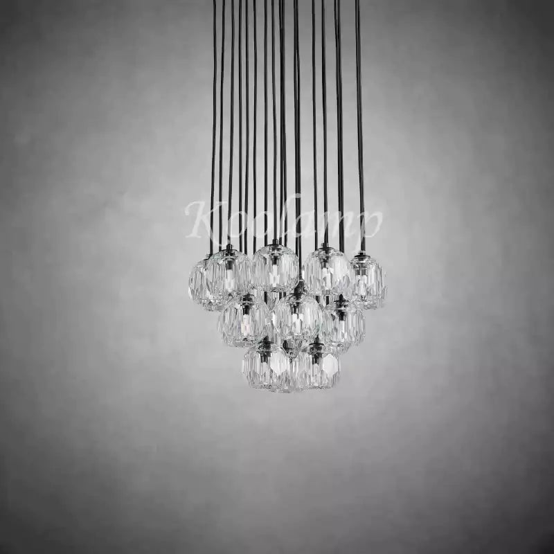 KL Bulla De Crystal Round Cluster Chandelier