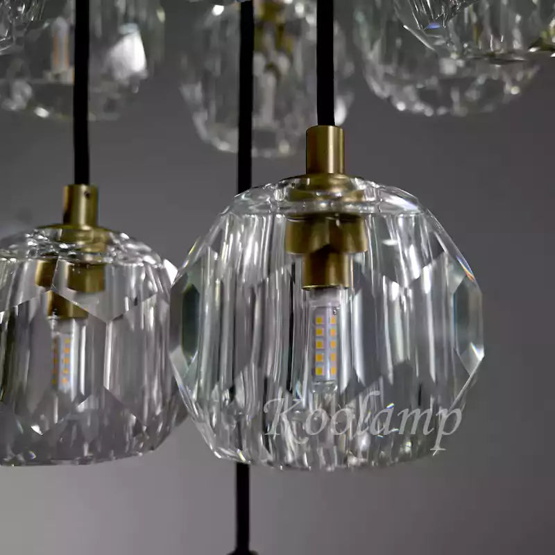 KL Bulla De Crystal Round Cluster Chandelier