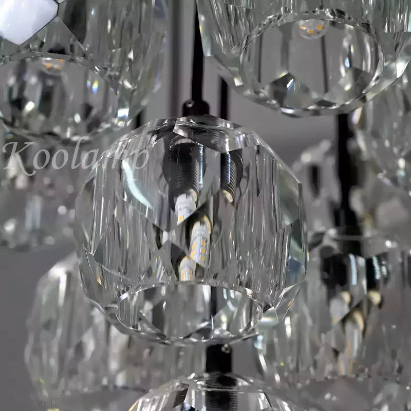KL Bulla De Crystal Round Cluster Chandelier