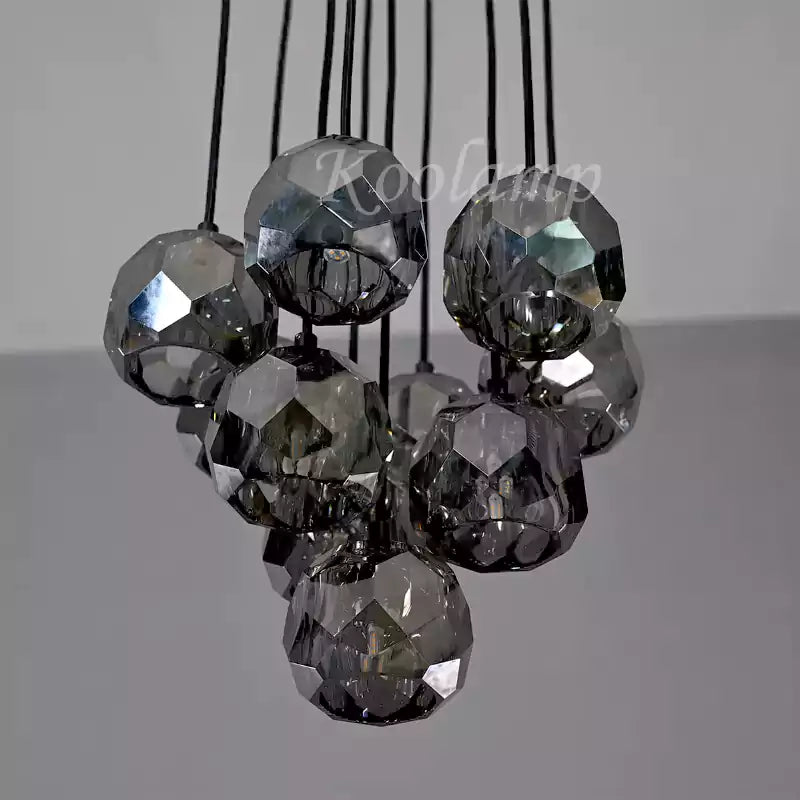 KL Bulla De Crystal Round Cluster Chandelier