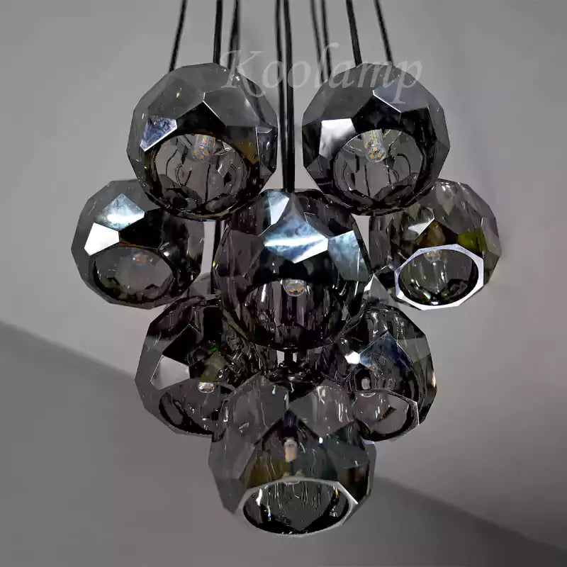 KL Bulla De Crystal Round Cluster Chandelier