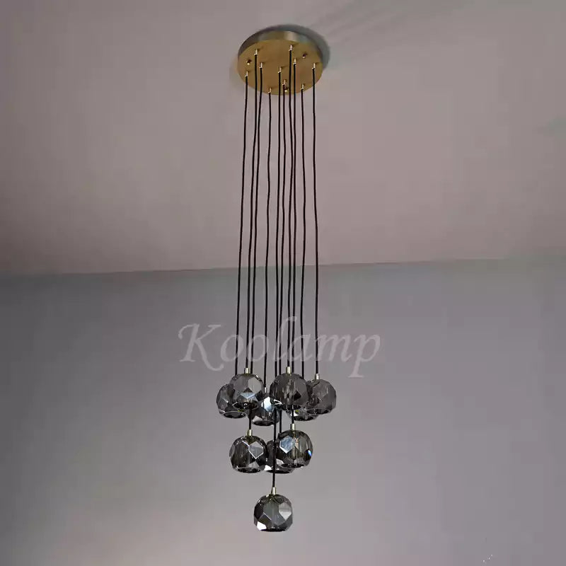 KL Bulla De Crystal Round Cluster Chandelier