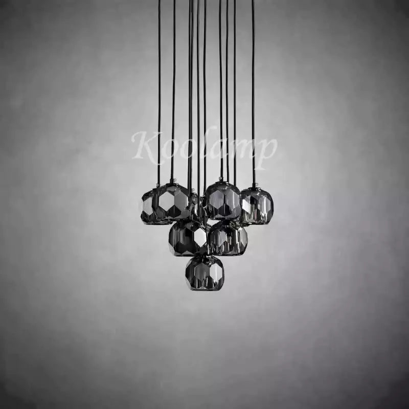 KL Bulla De Crystal Round Cluster Chandelier