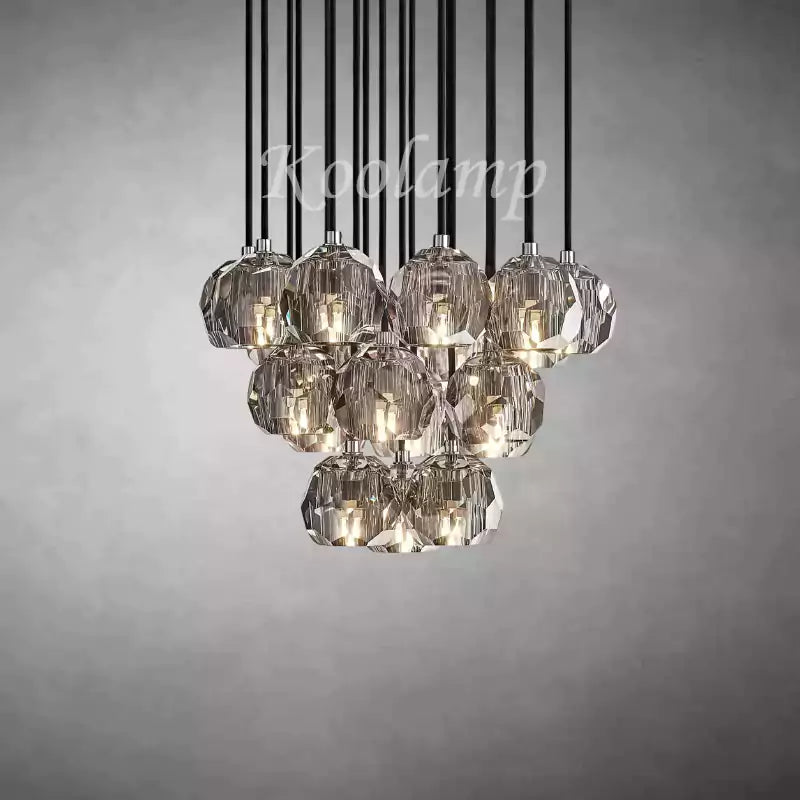 KL Bulla De Crystal Round Cluster Chandelier