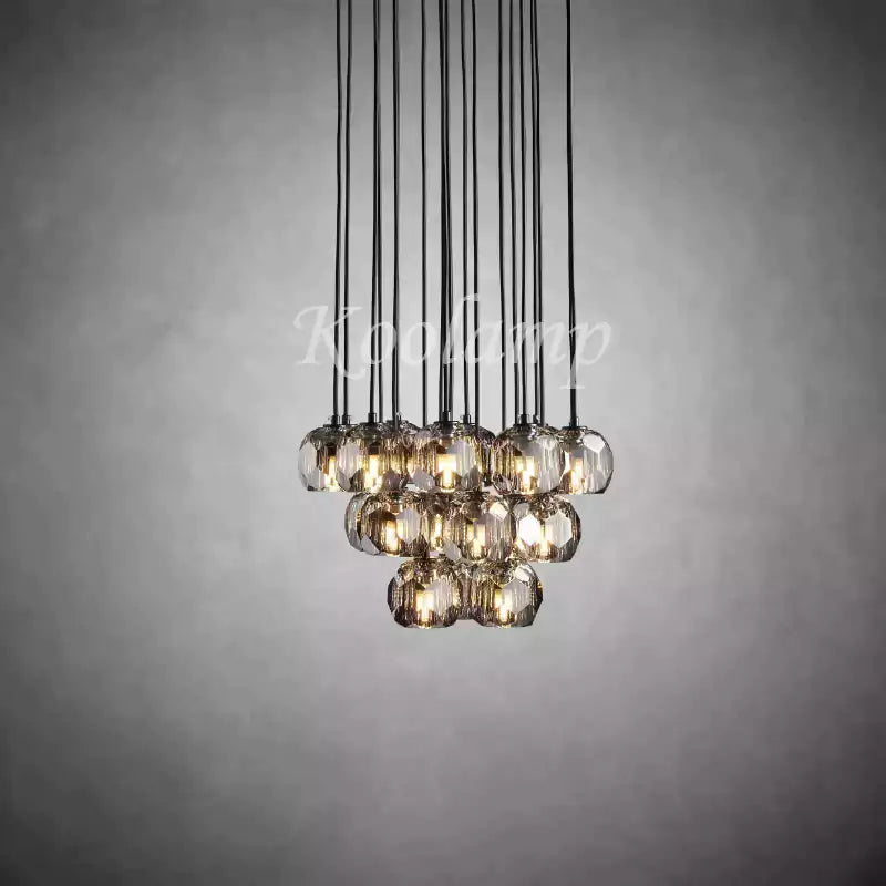 KL Bulla De Crystal Round Cluster Chandelier