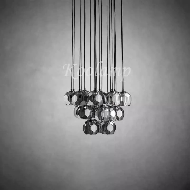 KL Bulla De Crystal Round Cluster Chandelier