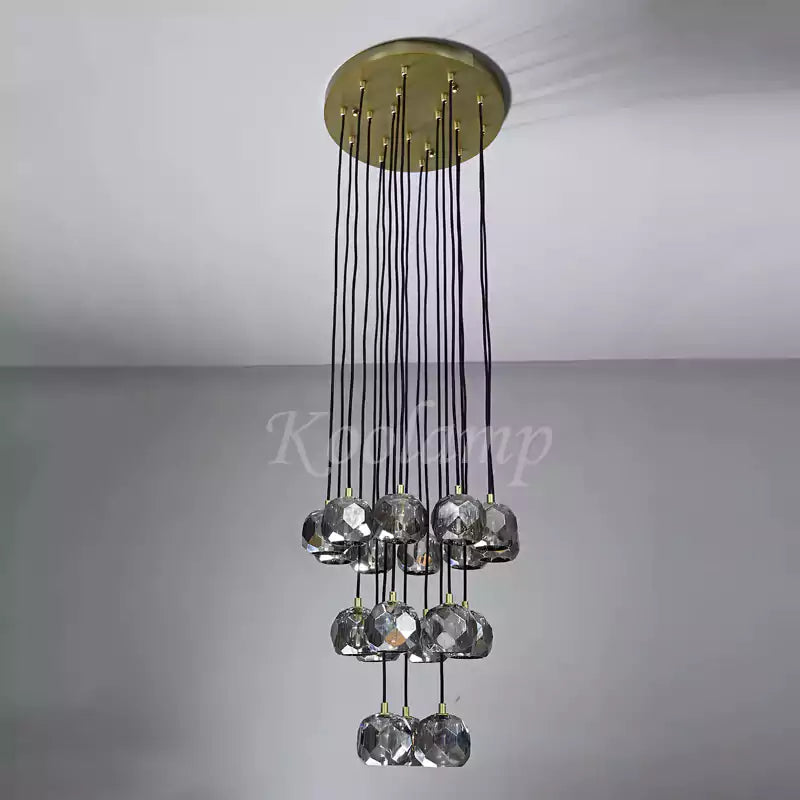 KL Bulla De Crystal Round Cluster Chandelier