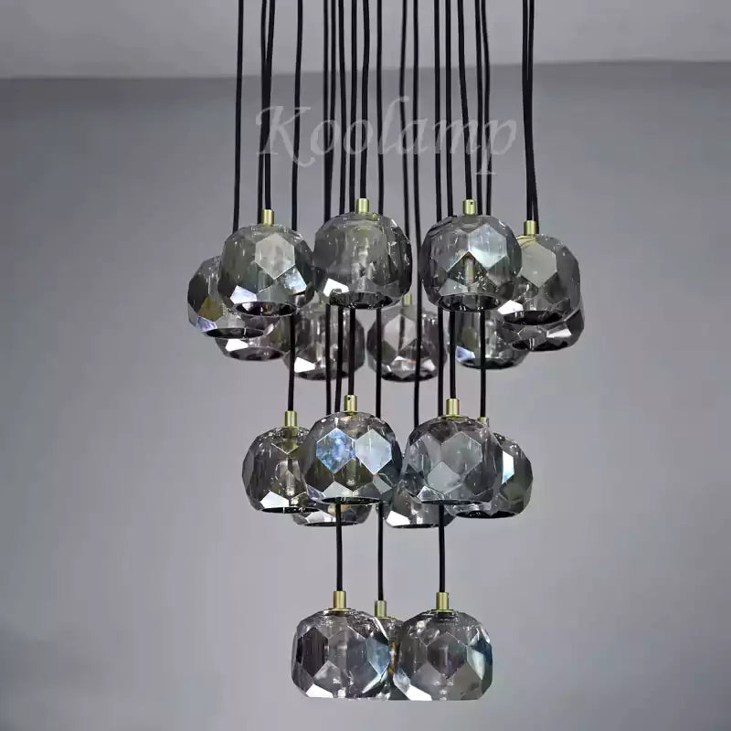 KL Bulla De Crystal Round Cluster Chandelier