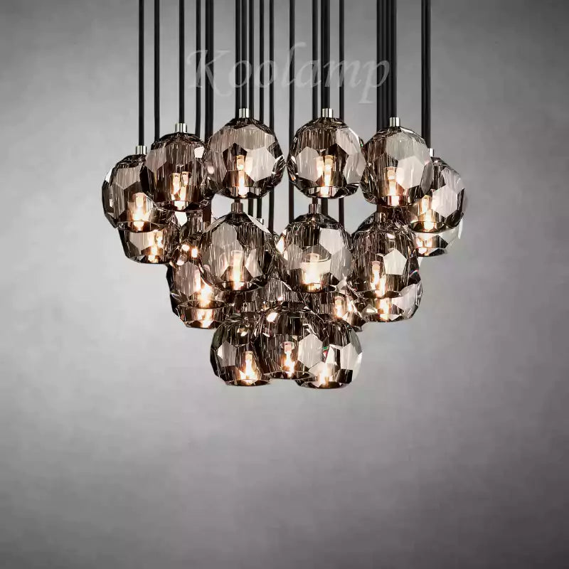 KL Bulla De Crystal Round Cluster Chandelier
