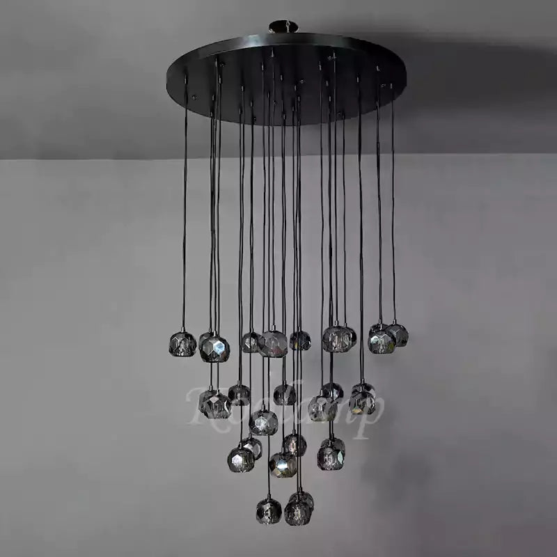KL Bulla De Crystal Round Cluster Chandelier