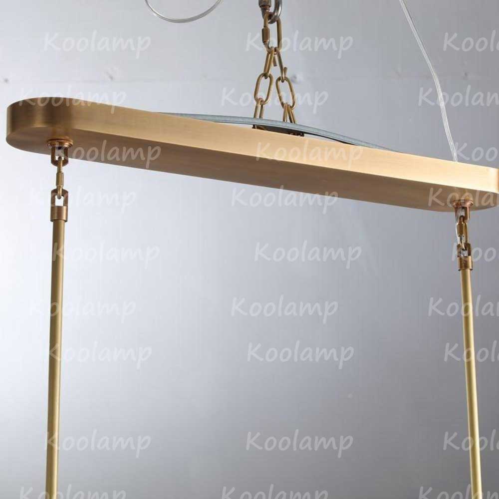 Cabrettey 72 Inch Clear Glass Bubble Linear Chandelier
