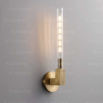 Cannel Fluted Glass Sconce