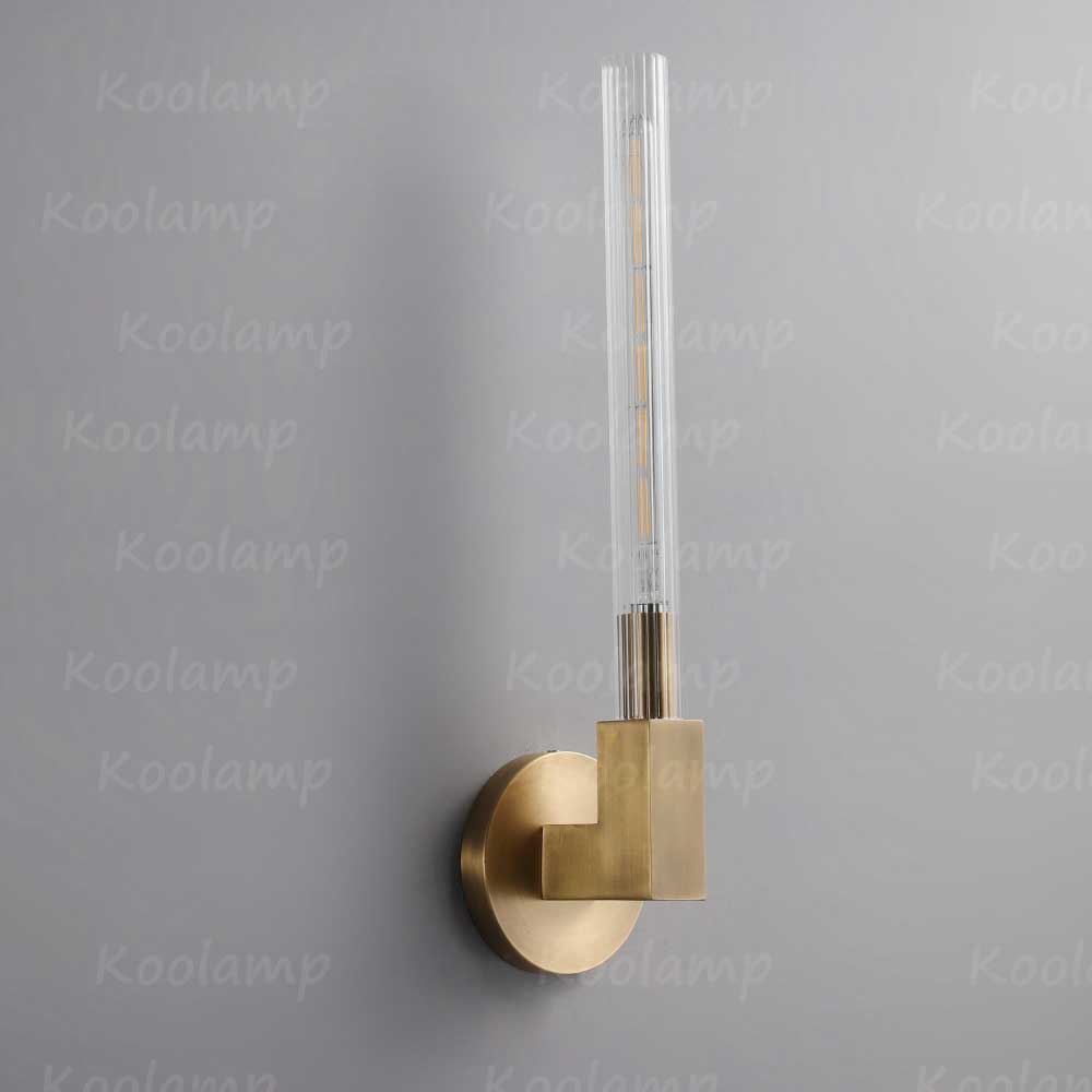 Cannel Fluted Glass Sconce
