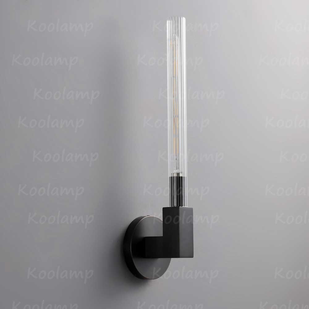 Cannel Fluted Glass Sconce