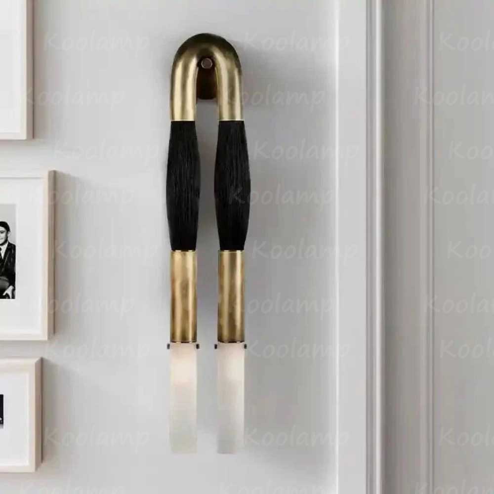 Double Head Antonia Horsehair Sconce