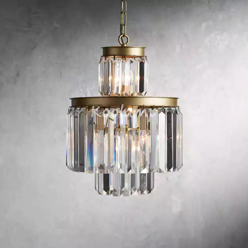 KL Leyko Tiered Round Crystal Chandelier Lighting