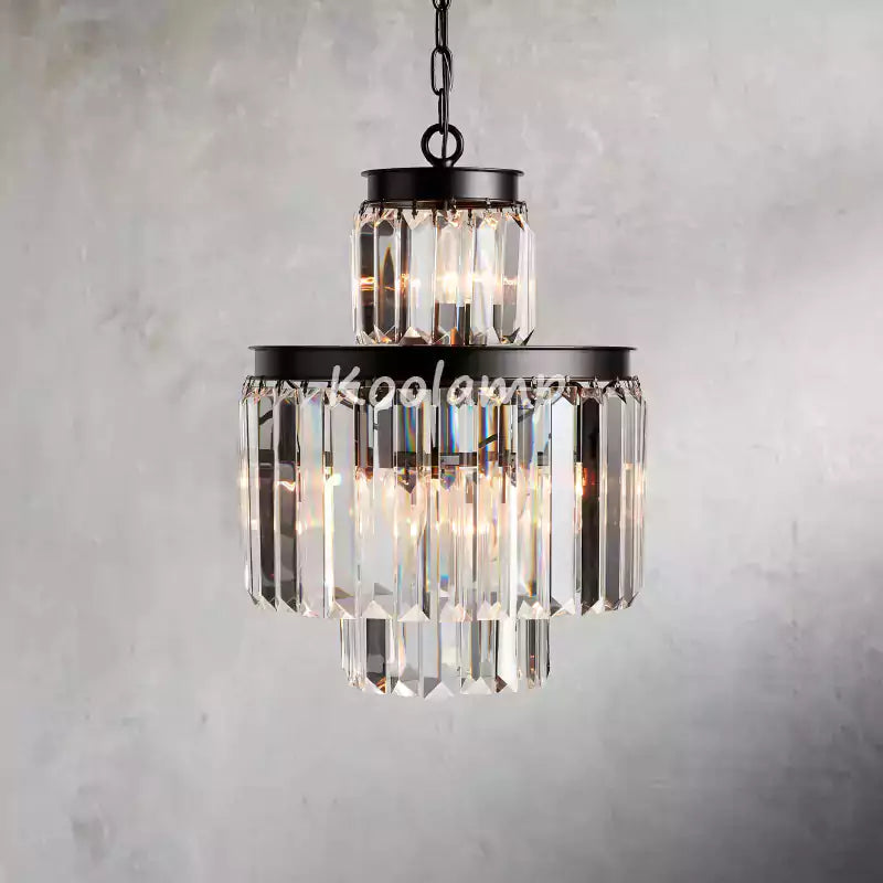 KL Leyko Tiered Round Crystal Chandelier Lighting