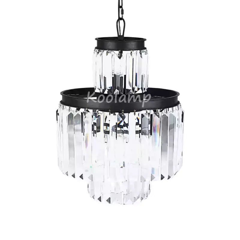 KL Leyko Tiered Round Crystal Chandelier Lighting