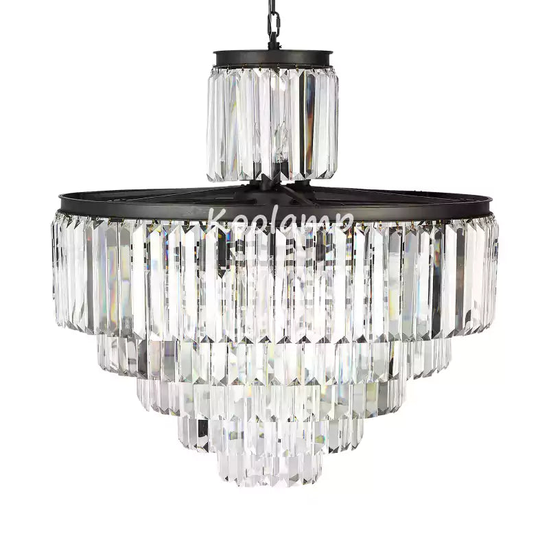 KL Leyko Tiered Round Crystal Chandelier Lighting