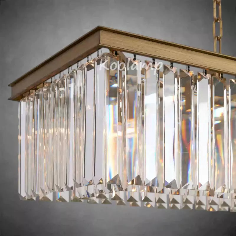 Leylanda Rectangular Crystal Chandelier 60''72''