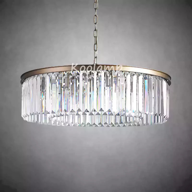 Leylanda Round Crystal Chandelier
